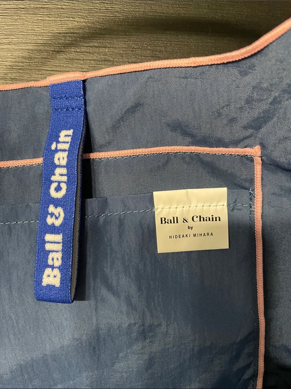 ANA + Ball & Chain Colab-Navy Tote with Pastel Embroidered Lantern